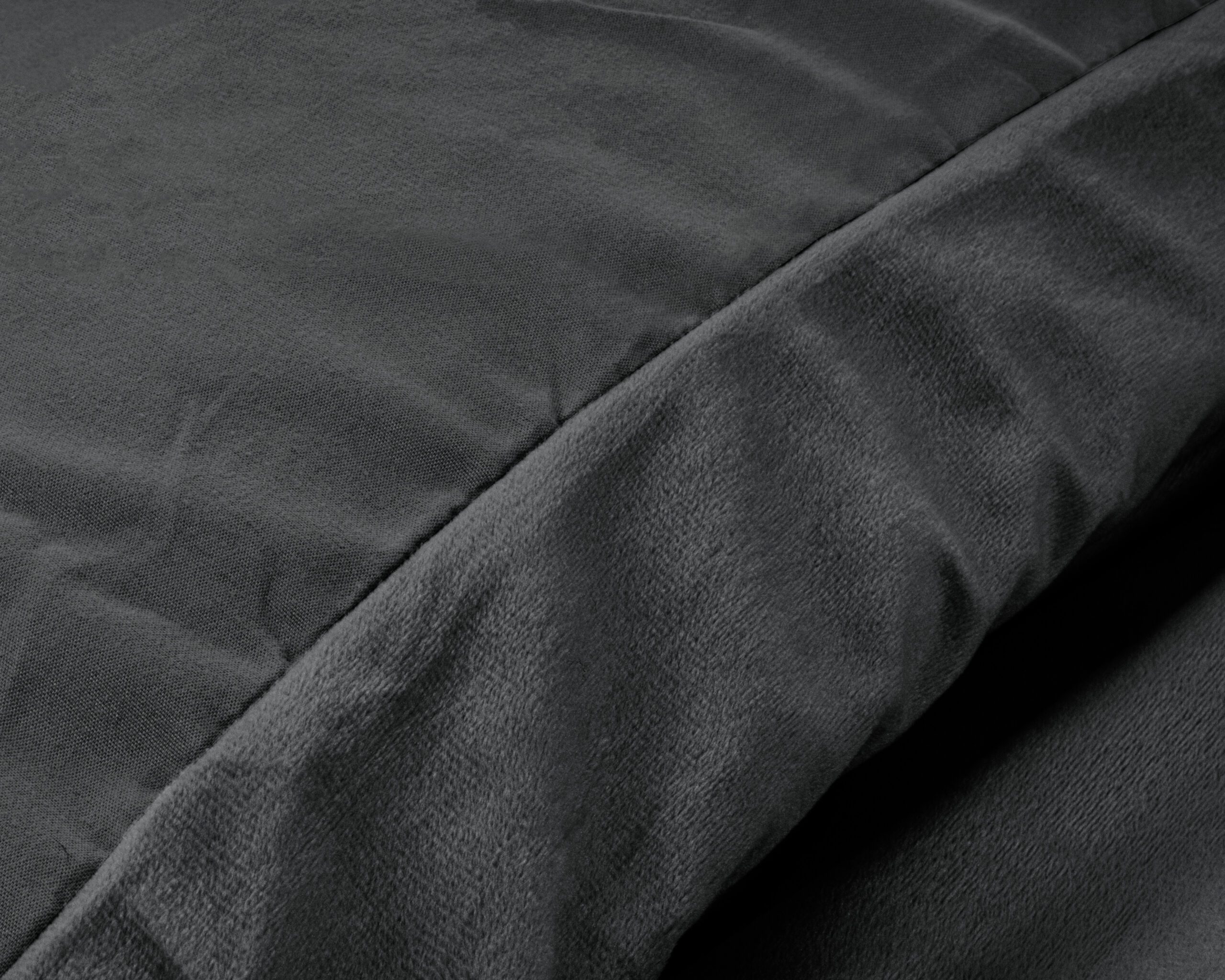 Velvet Uni Dekbedovertrek Antraciet Dekbedovertrekken 100% Velvet Polyester