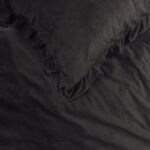 Velvet Ruffles Zwart Dekbedovertrekken 100% velvet polyester