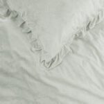 Velvet Ruffles Wit Dekbedovertrekken 100% velvet polyester